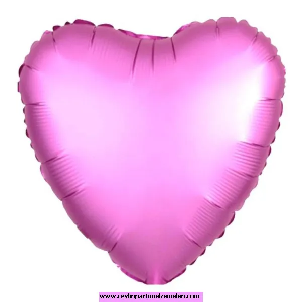 Pembe Kalp Folyo Balon